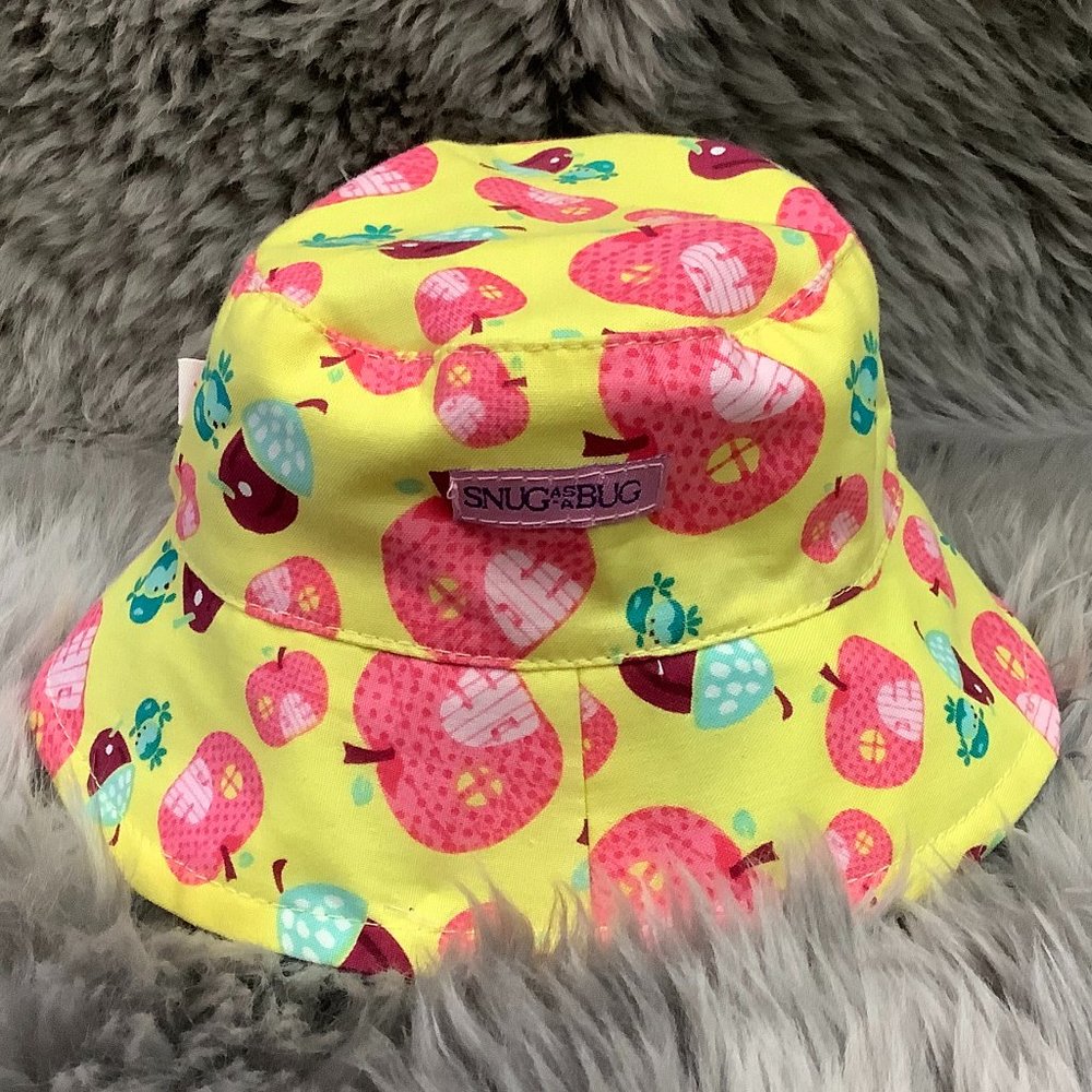 Snug As A Bug | Kid's Apple Orchard Summer Hat | Yellow | Various Sizes